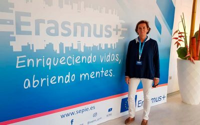 Susana García Mangas, en un Encuentro Erasmus para realizar proyectos europeos